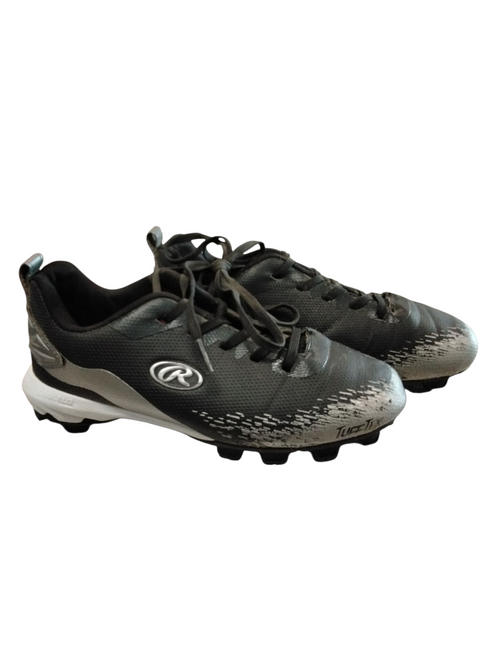 Vist Large View of Product Image Which is Used Rawlings TUFFTEK BB/SB Cleats Black Junior 03