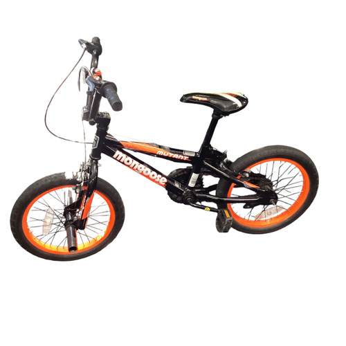 Vist Large View of Product Image Which is Used Mongoose MUTANT BMX Bike Boys Black 16"
