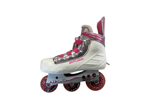 Vist Large View of Product Image Which is Used Bauer PRODIGY Child Roller Skates Pink Youth 12.5
