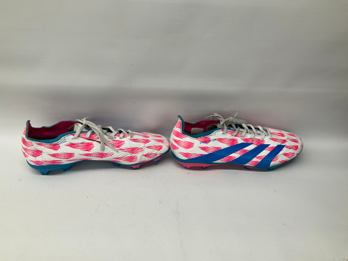 Vist Large View of Product Image Which is Used Adidas Soccer Cleats Pink And White Senior 10