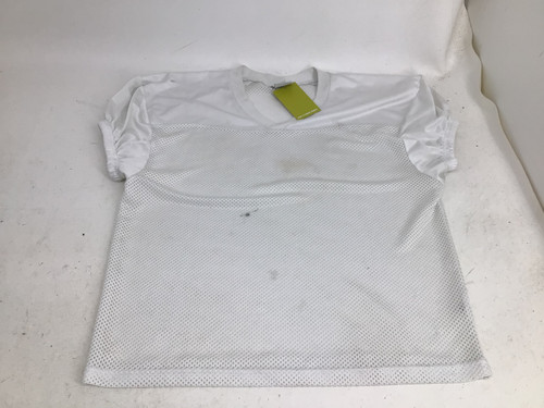 Used BSN SPORTS S/M PRACTICE JERSEY FB Top Adult White S/M 11752-S000070681 Vist Large View of Product Image Which is Used BSN SPORTS S/M PRACTICE JERSEY FB Top Adult White S/M