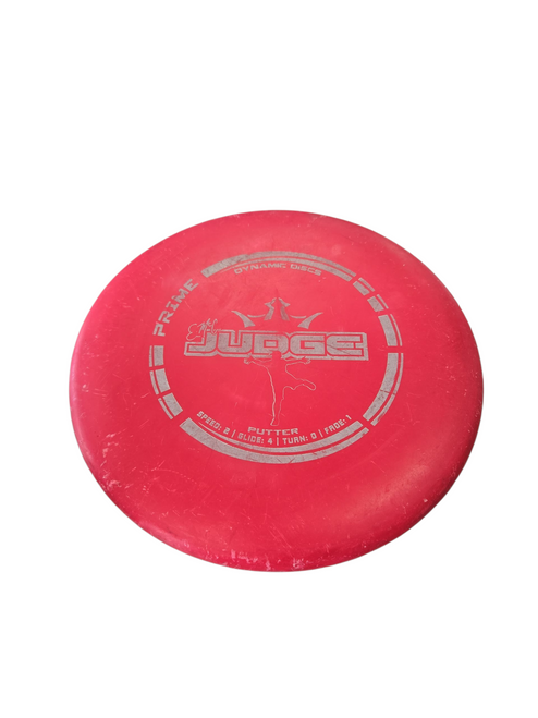 Vist Large View of Product Image Which is Used Dynamic Discs JUDGE Disc Golf Putter Red