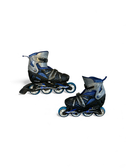 Vist Large View of Product Image Which is Used RollerDerby TRACER Junior Rec Fitness Skates Royal Blue Adjustable