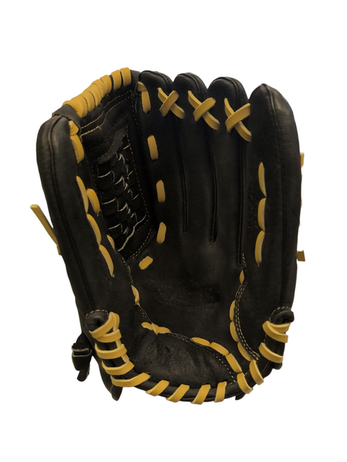 Vist Large View of Product Image Which is Used Rawlings RSB BB/SB Glove RH Throw Black 13"
