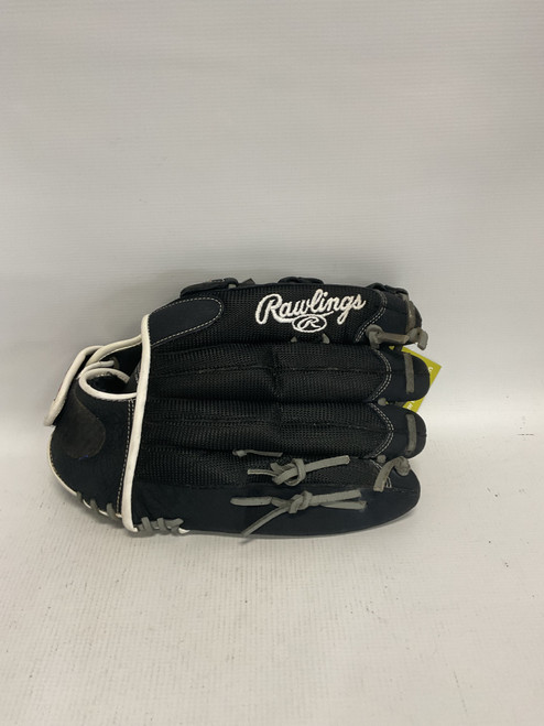 Vist Large View of Product Image Which is Used Rawlings RENEGADE BB/SB Glove LH Throw Black 13"