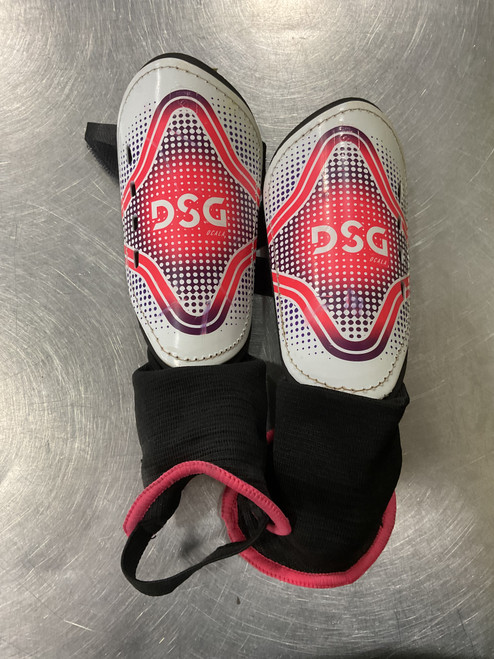 Vist Large View of Product Image Which is Used Dsg Soccer Shin Guards Youth White MD
