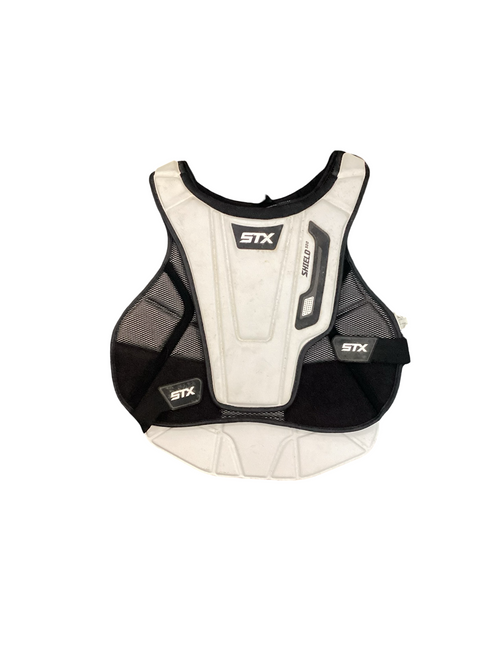 Vist Large View of Product Image Which is Used STX SHIELD 500 Lacrosse Shoulder Pads Black LG