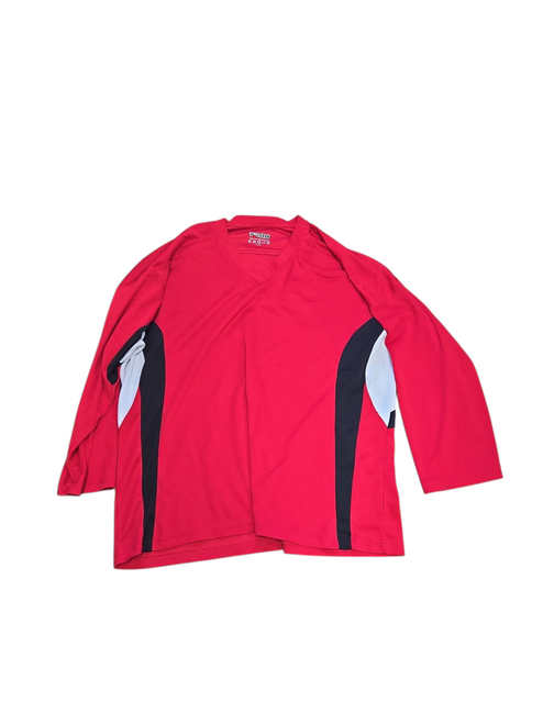 Vist Large View of Product Image Which is Used Tron Hockey Practice Jersey Red XL