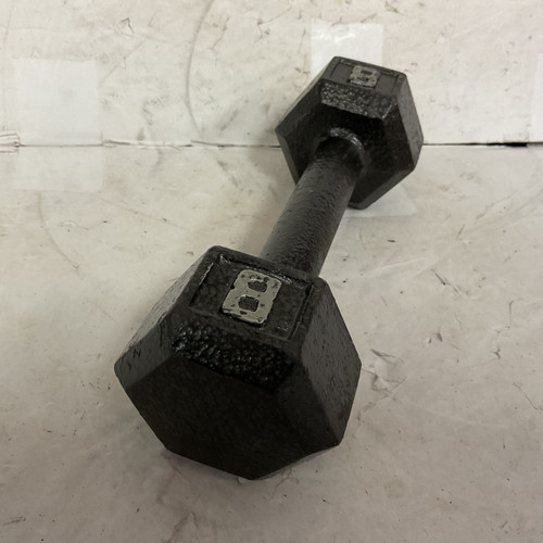 Vist Large View of Product Image Which is Used Hex Dumbbell Grey 8 lb