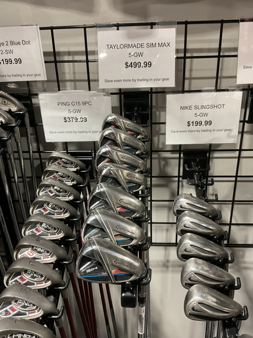 Vist Large View of Product Image Which is Used Taylormade SIM MAX Mens Iron Set RH 5I-GW/AW