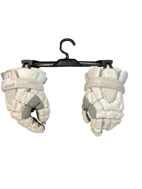 Vist Large View of Product Image Which is Used PHOENIX Lacrosse Gloves Mens White SM