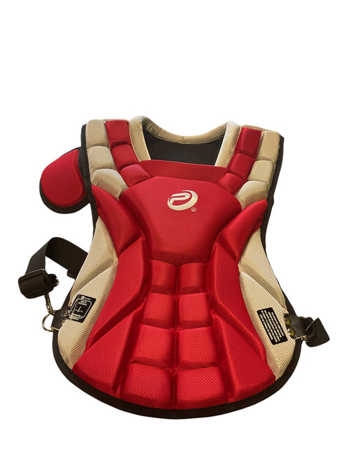 Vist Large View of Product Image Which is  Pro 9 Catchers Chest Protector Red Youth