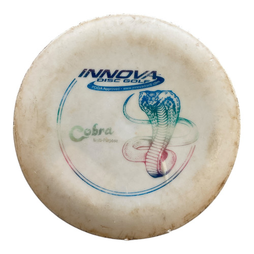 Vist Large View of Product Image Which is Used Innova DX COBRA Disc Golf Mid Range White 169g