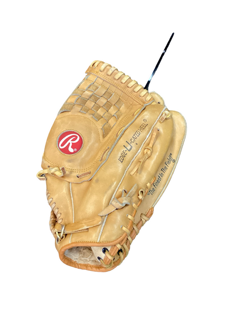Vist Large View of Product Image Which is Used Rawlings SUPERSIZE RSGXL BB/SB Glove RH Throw Brown 14"