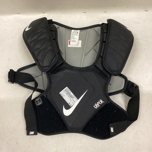 Vist Large View of Product Image Which is Used Nike VAPOR Lacrosse Shoulder Pads Black LG