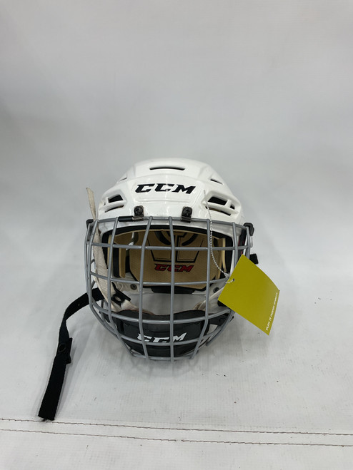 Vist Large View of Product Image Which is Used CCM OUT OF DATE TACKS 110 Helmet Cage Combo White SM