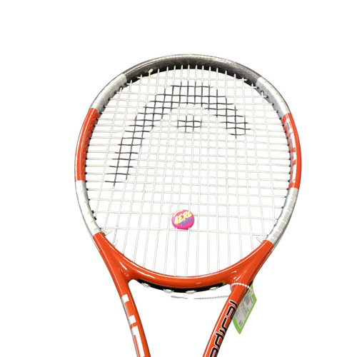 Vist Large View of Product Image Which is Used Head Racquet LIQUID METAL RADICAL Adult Tennis Racquet Orange 4"
