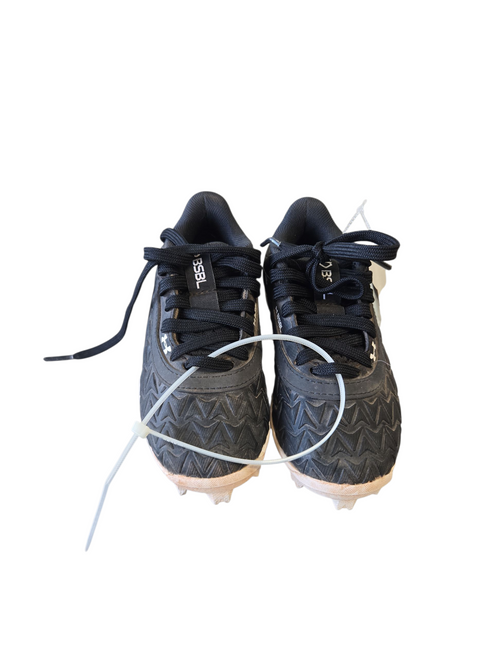 Vist Large View of Product Image Which is Used Under Armour BB CLEATS BB/SB Cleats Black Youth 09.0