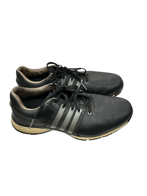 Vist Large View of Product Image Which is Used Adidas TOUR 360 Mens Golf Shoes Black Senior 10.5
