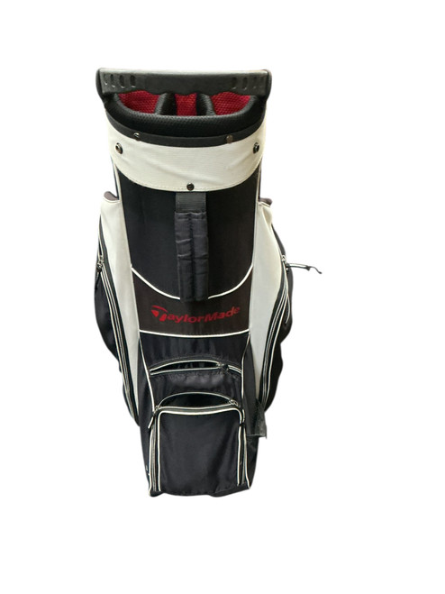 Vist Large View of Product Image Which is Used Taylormade Mens Cart Bag White/Black/Red