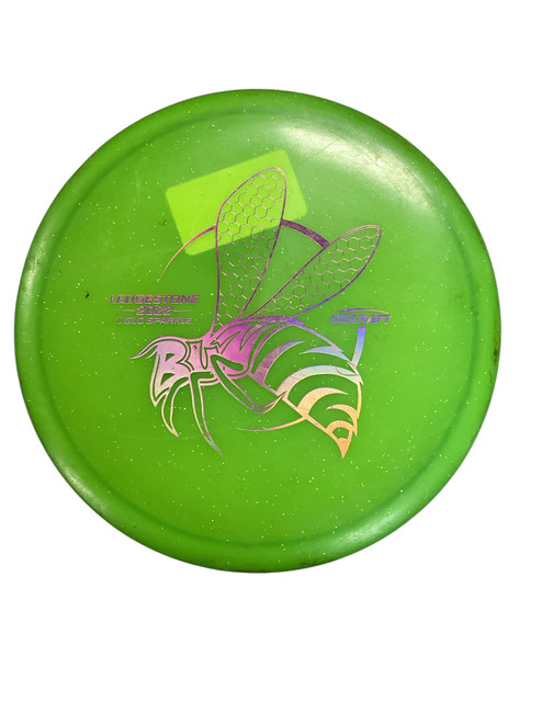 Vist Large View of Product Image Which is Used Discraft Z GLO SPARKLE BUZZ Disc Golf Driver Green