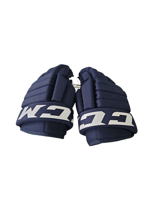 Vist Large View of Product Image Which is Used CCM LTP GLOVES Junior Gloves Navy Blue 11"