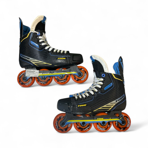 Vist Large View of Product Image Which is Used Tour Skate CODE 7 ONE Roller Hockey Skates Black Senior 8