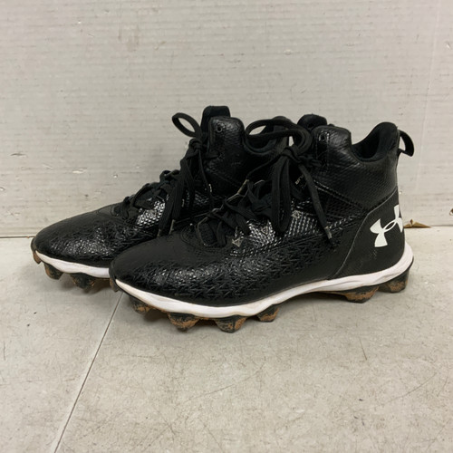 Vist Large View of Product Image Which is Used Under Armour Jr FB Cleats Black Junior 06