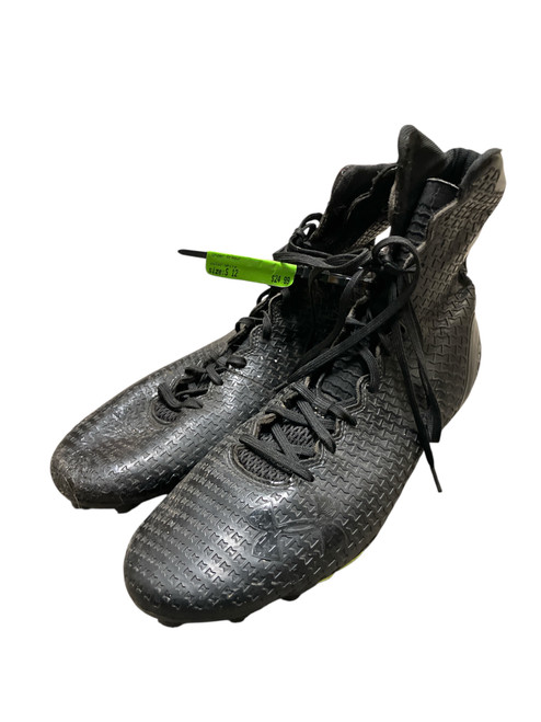 Vist Large View of Product Image Which is Used Under Armour Adult FB Cleats White Senior 12