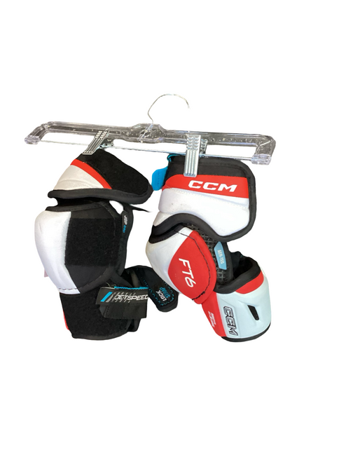 Vist Large View of Product Image Which is Used CCM FT6 Junior Elbow Pads LG