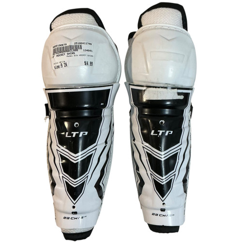 Vist Large View of Product Image Which is Used 9IN HOCKEY SHINS Youth Shin Guards White 9"