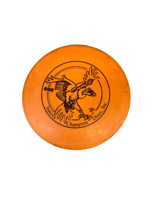 Vist Large View of Product Image Which is Used Innova DX ROC Disc Golf Mid Range Yellow 174g
