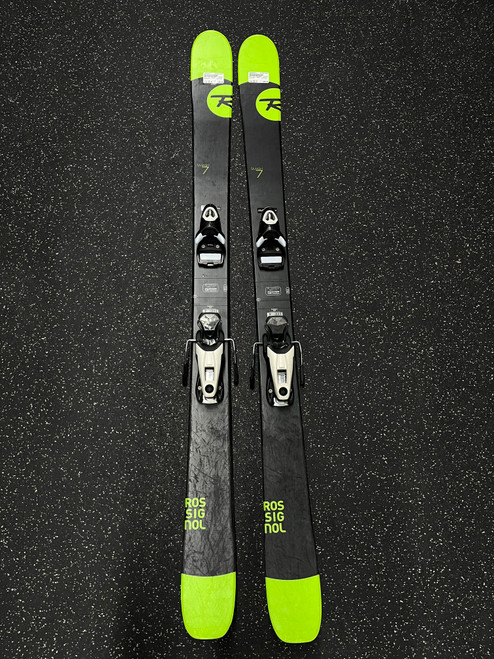Vist Large View of Product Image Which is Used Rossignol SMASH 7 Mens DH Ski/Binding Green 150 cm