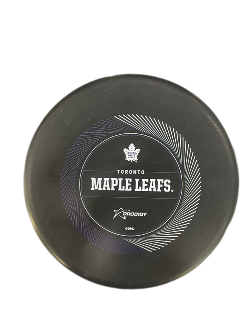 Vist Large View of Product Image Which is Used Prodigy Disc TORONTO MAPLE LEAFS Disc Golf Mid Range Black