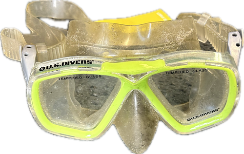 Vist Large View of Product Image Which is Used US Divers Underwater Mask Neon Green