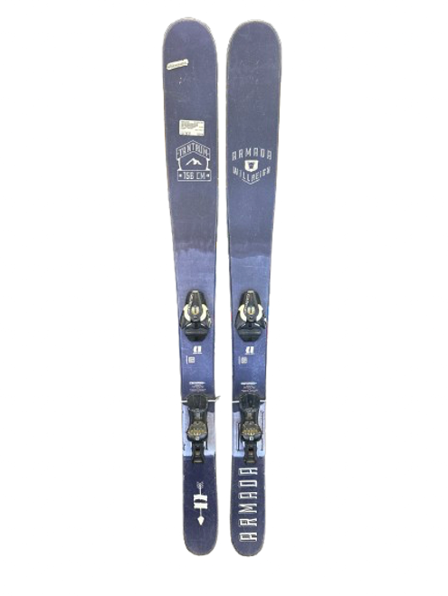 Vist Large View of Product Image Which is Used Armada TANTRUM Mens DH Ski/Binding Navy Blue 156 cm