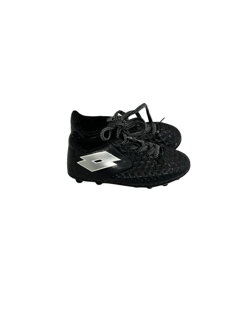 Vist Large View of Product Image Which is Used Lotto Yth 11 Soccer Cleats Black