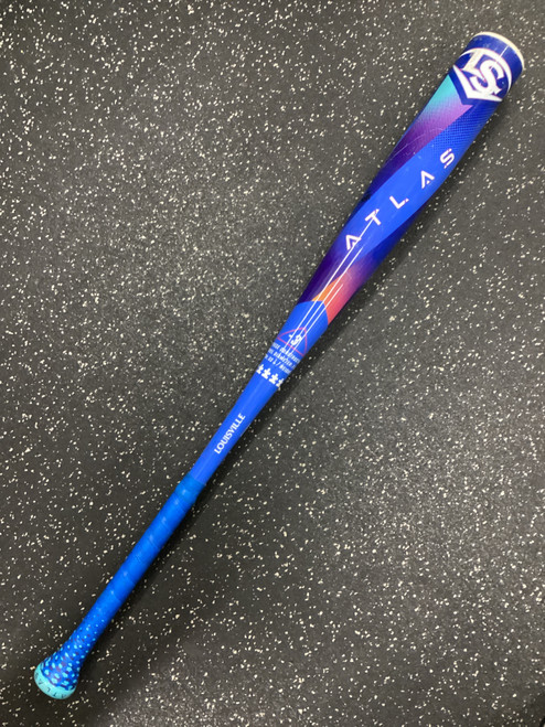 Vist Large View of Product Image Which is Used Louisville Slugger ATLAS AUTISM SPEAKS 33/30 -3 BBCOR BB/SB High School -3 Bat 33"