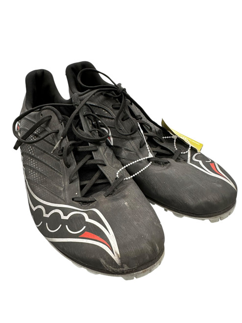 Vist Large View of Product Image Which is Used Saucony Track & Field Cleats Adult Black Senior 11.5