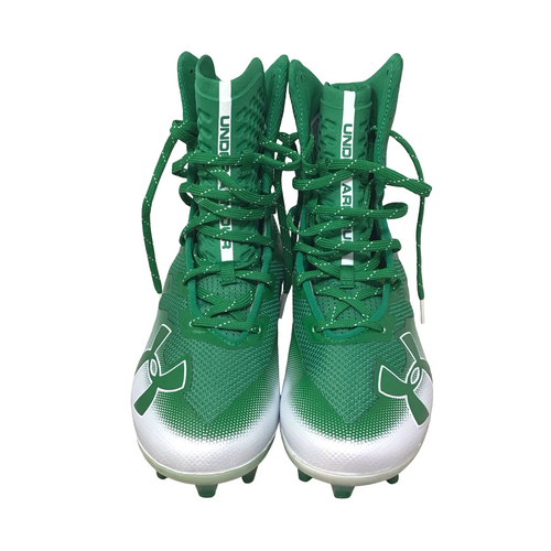 Vist Large View of Product Image Which is Used Under Armour Highlight Adult FB Cleats Green Senior 9