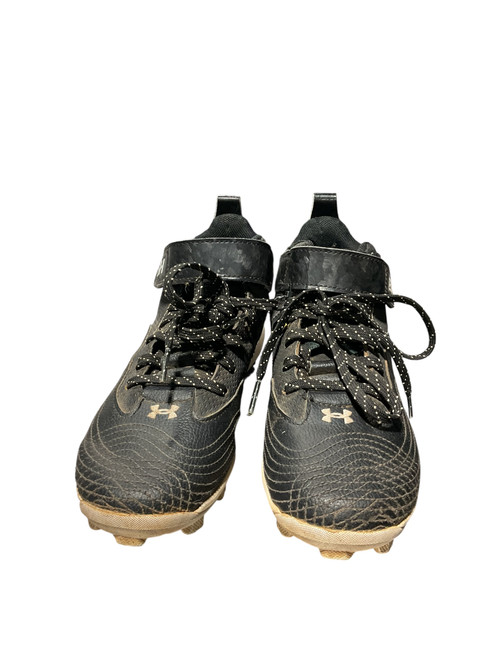 Vist Large View of Product Image Which is Used Under Armour BH BB CLEAT BB/SB Cleats Black Junior 02.5