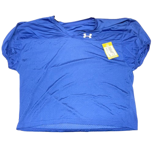 Vist Large View of Product Image Which is Used Under Armour FB Top Youth Royal Blue LG