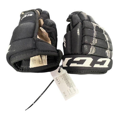 Vist Large View of Product Image Which is Used CCM 4R Junior Gloves Black 8"