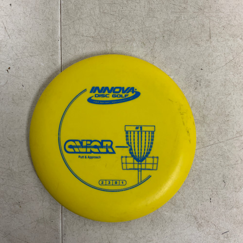Vist Large View of Product Image Which is Used Innova DX AVIAR Disc Golf Putter Yellow