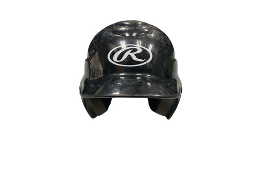 Vist Large View of Product Image Which is Used Rawlings WALRCFTB-B Batting Helmet No Mask Black MD