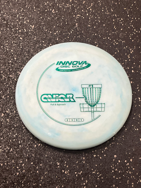 Vist Large View of Product Image Which is Used Innova AVIAR Disc Golf Putter Carolina Blue