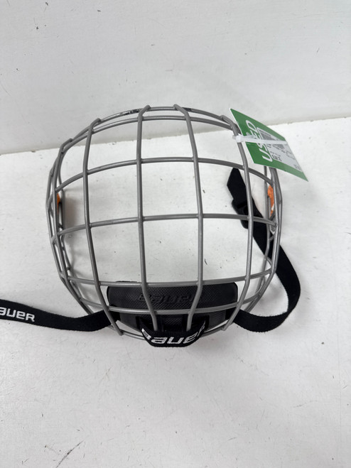 Vist Large View of Product Image Which is Used Bauer FM1800 Hockey Wire Mask Silver XS