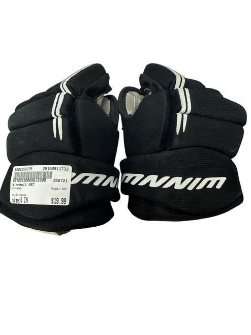 Vist Large View of Product Image Which is Used WinnWell NXT Youth Gloves Black 8"