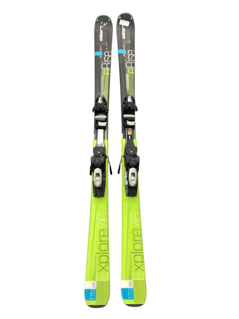 Vist Large View of Product Image Which is Used Elan ERISE Mens DH Ski/Binding Black 170 cm