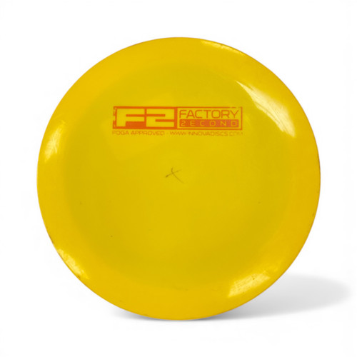 Used Innova F2 DRIVER Disc Golf Driver Yellow 173g 11450-S000506565 Vist Large View of Product Image Which is Used Innova F2 DRIVER Disc Golf Driver Yellow 173g